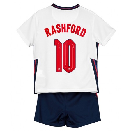 Billiga Fotbollströjor England Rashford 10 Barn Hemma tröja EM 2020 Kortärmad